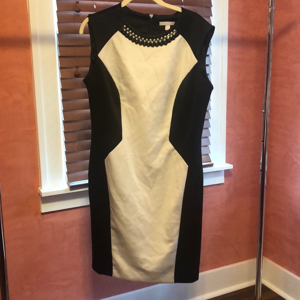 Black and White Business/Formal Bodycon Dress